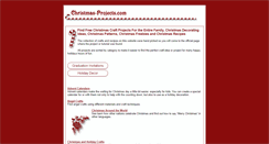 Desktop Screenshot of christmas-projects.com