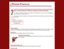 Tablet Screenshot of christmas-projects.com